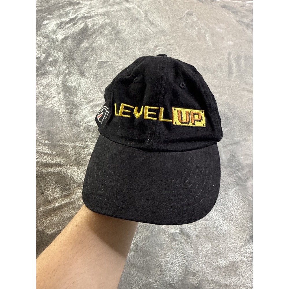 Dungeon Forward Super Mario Bros Pixel Art Hat Black Cotton Baseball Cap 6-PANEL